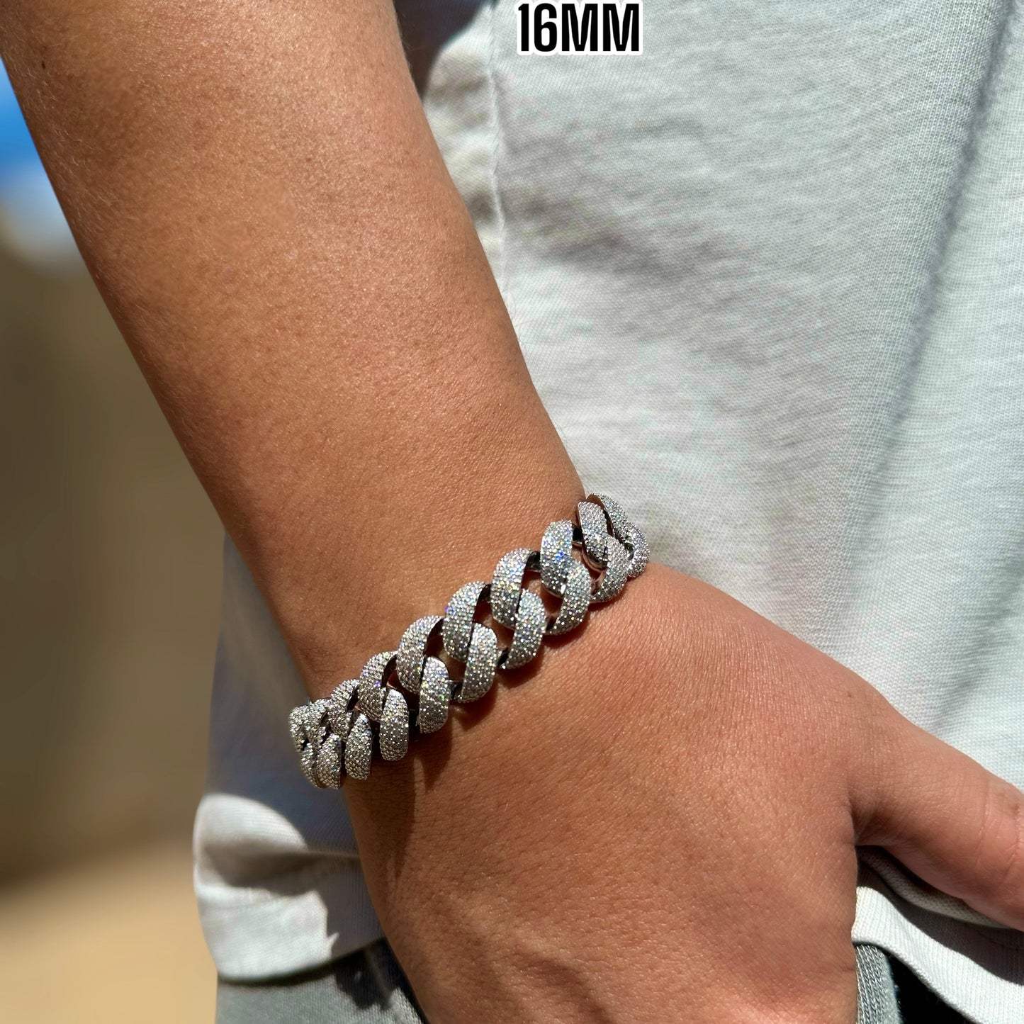 VVS1 Moissanite Miami Cuban Link Bracelet