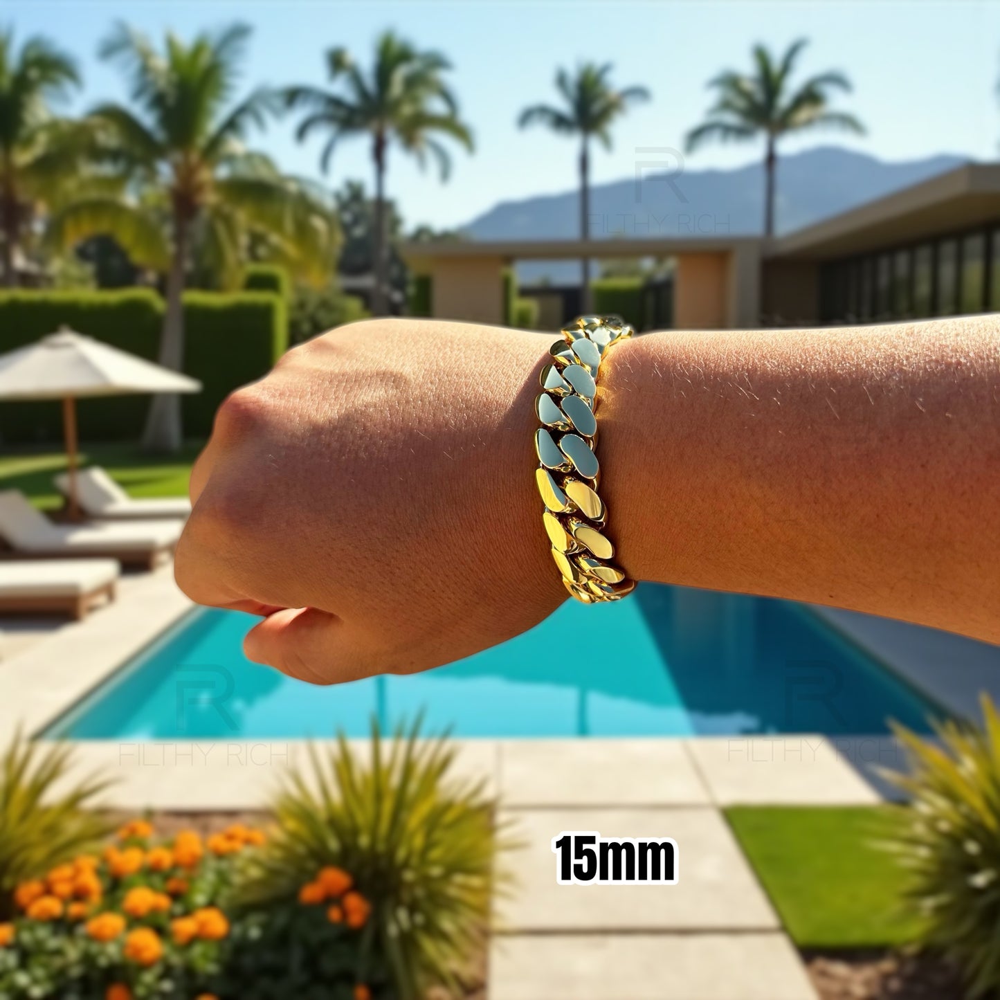 14k Gold Miami Cuban Link Bracelet – Heavyweight, Triple Plated