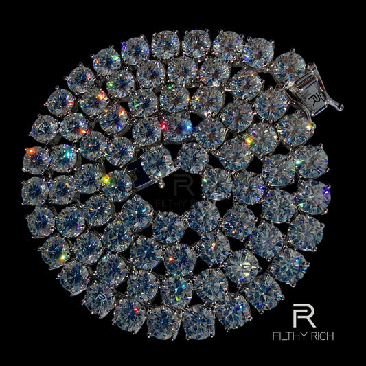 VVS Moissanite Tennis Necklace – 925 Sterling Silver