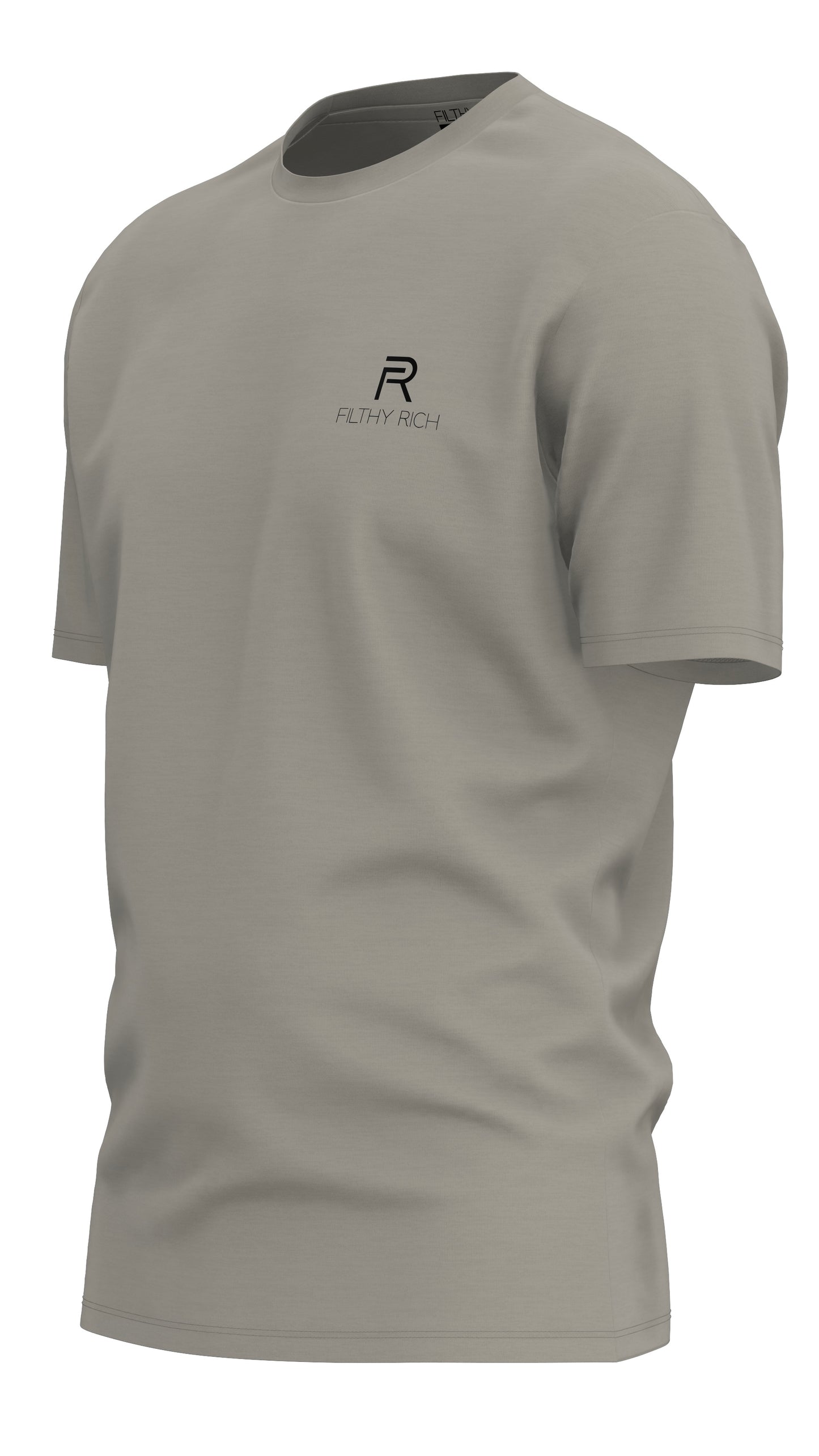 Stone Gray Luxe Logo Tee