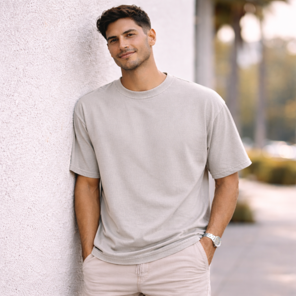 Ultra Premium 7.6oz Heavyweight Tee – Pigment Dyed, Oversized Fit