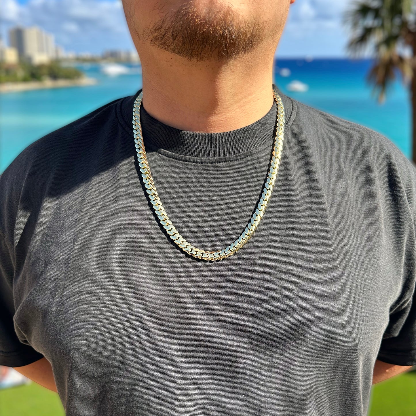 14k Triple Gold Plated Miami Cuban Link Chains