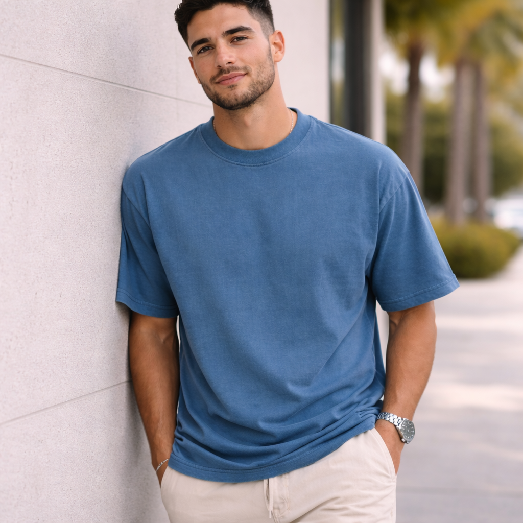 Ultra Premium 7.6oz Heavyweight Tee – Pigment Dyed, Oversized Fit