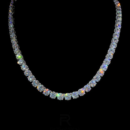 VVS1 Moissanite Tennis Necklace – 925 Sterling Silver