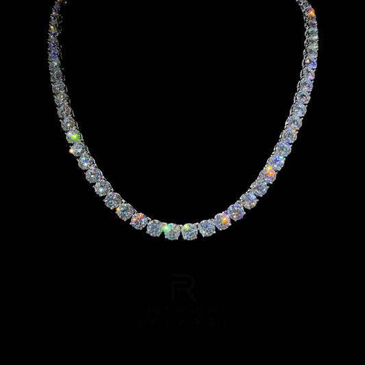 VVS Moissanite Tennis Necklace – 925 Sterling Silver