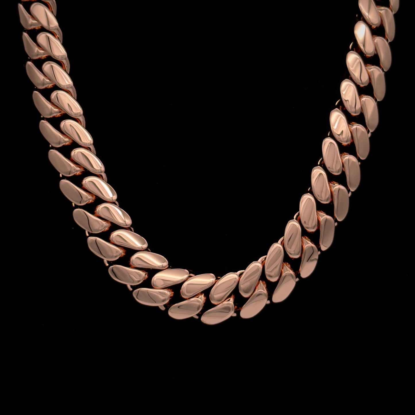 14k Rose Gold Miami Cuban Link Chain