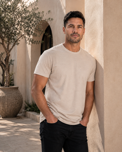 Cream Luxe Tee