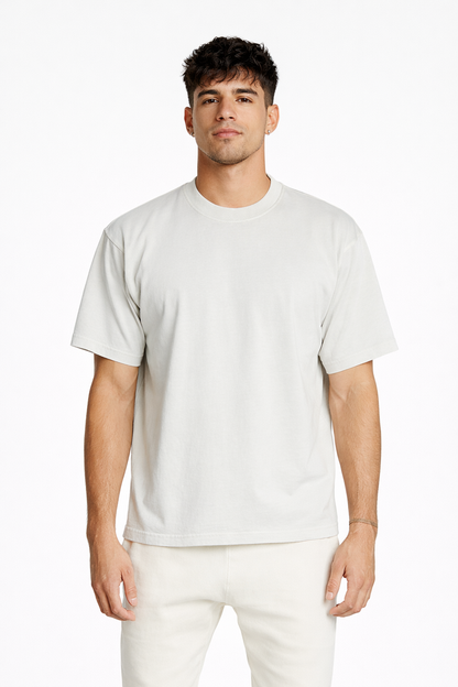 Premium 7.6oz Pigment-Dyed Heavyweight Tee – Combed Cotton, Oversized Fit