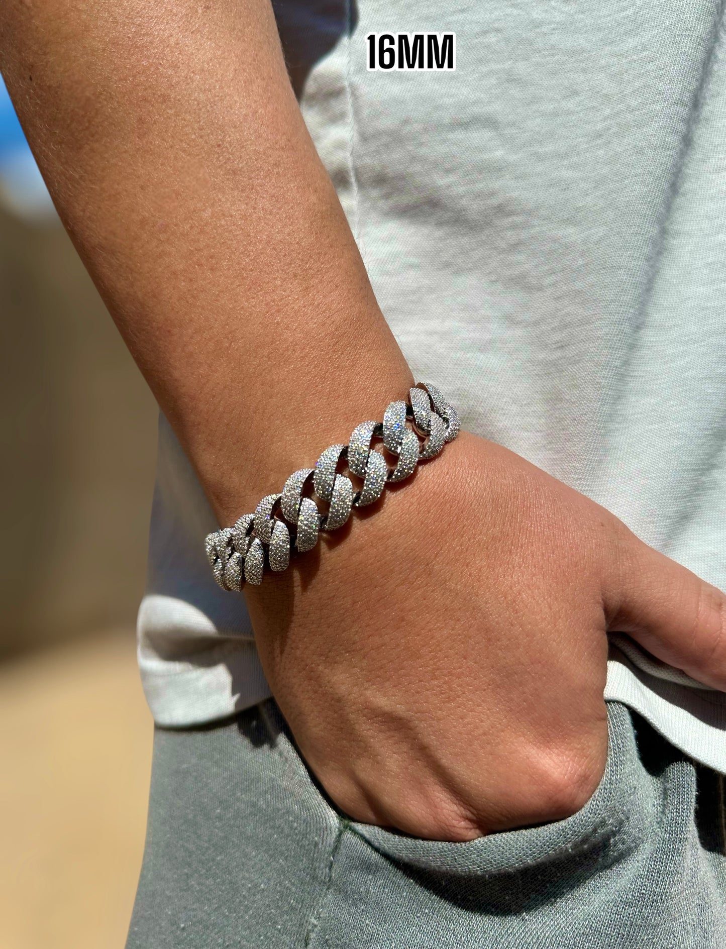 Moissanite Miami Cuban Link Bracelet