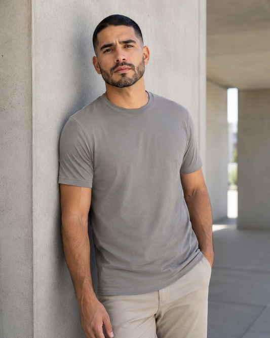 Stone Gray Luxe Tee