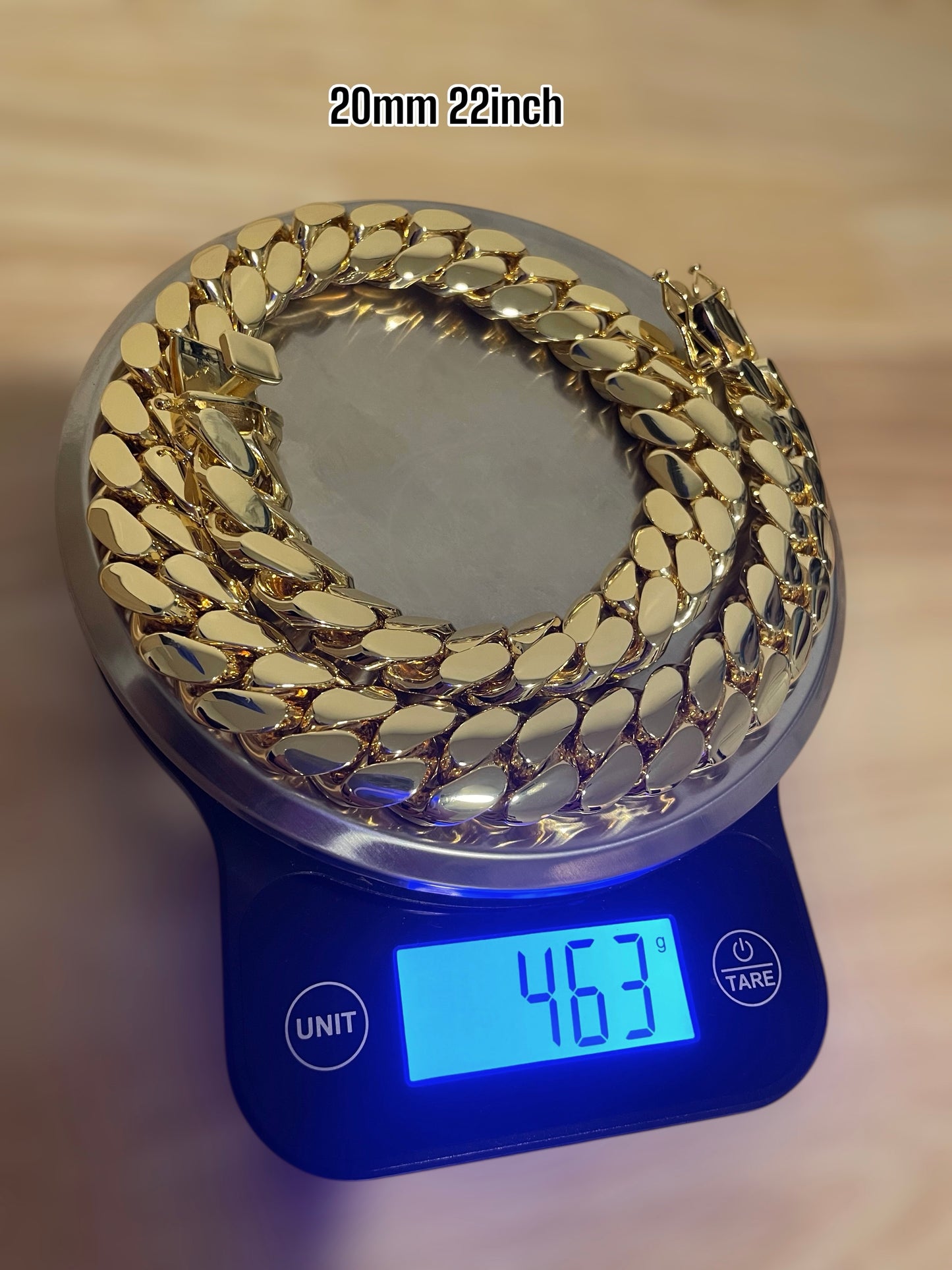 14k Triple Gold Plated Miami Cuban Link Chains