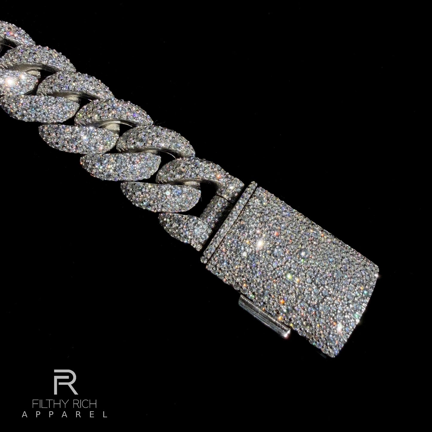 Galaxy Setting VVS1 Moissanite Cuban Bracelet