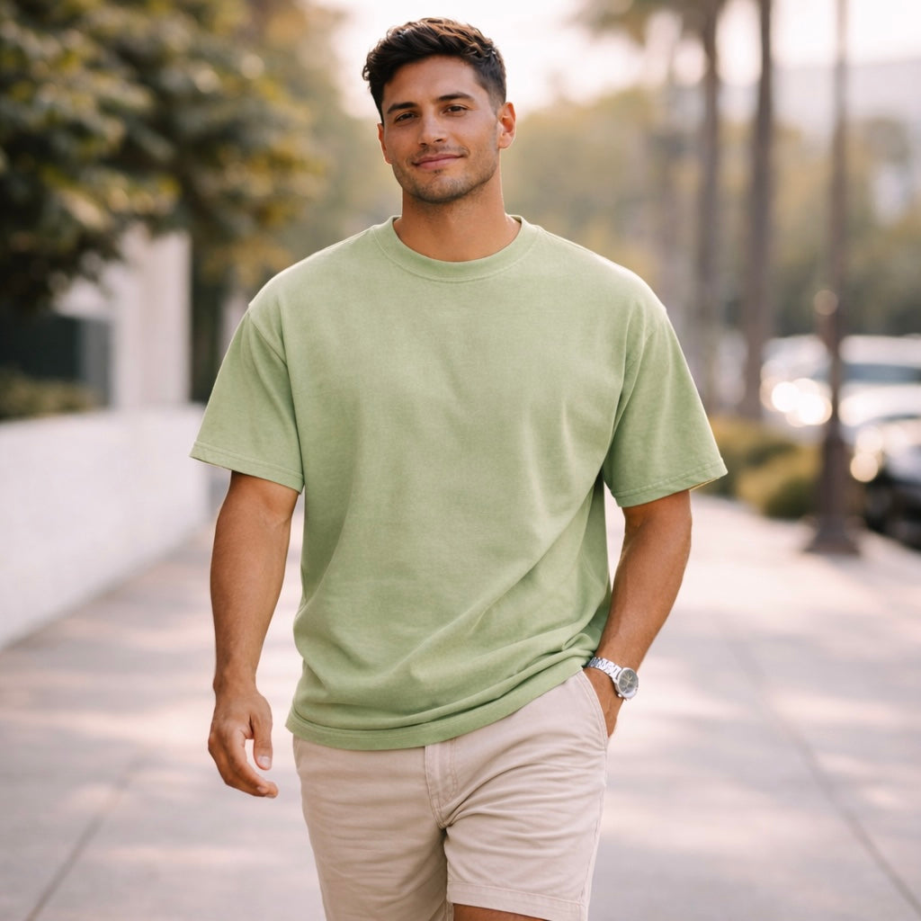 Ultra Premium 7.6oz Heavyweight Tee – Pigment Dyed, Oversized Fit