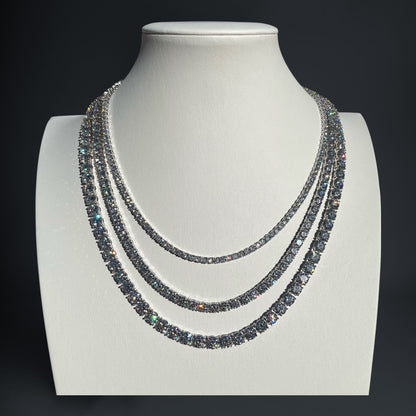 Moissanite Tennis Necklace – VVS1 Certified, 925 Sterling Silver