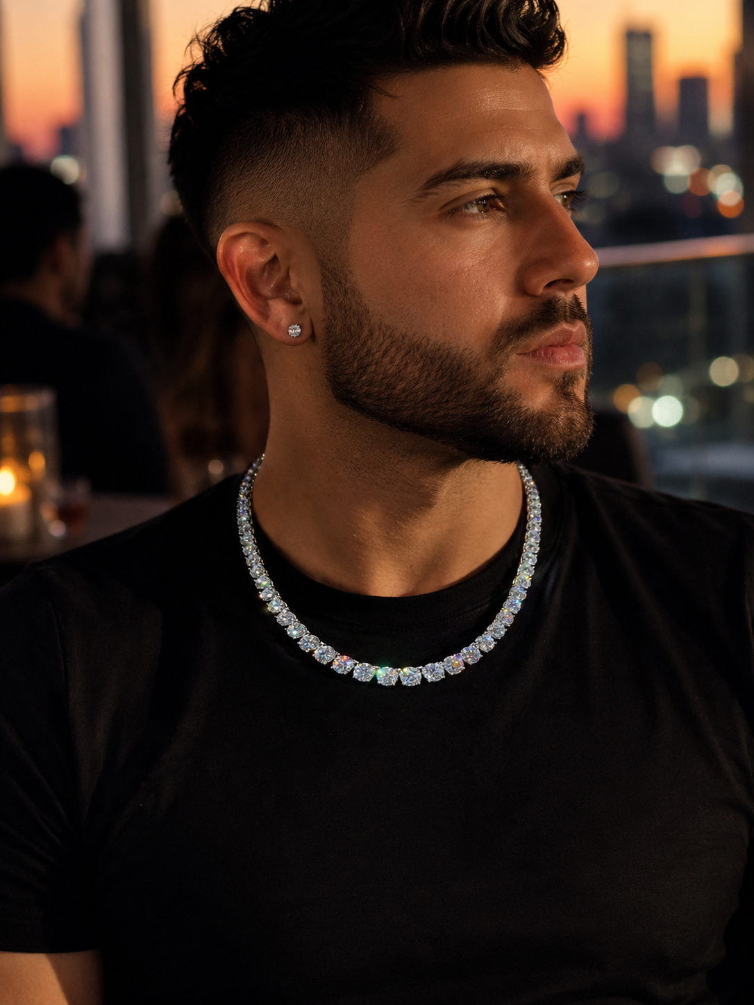 VVS1 Moissanite Tennis Necklace