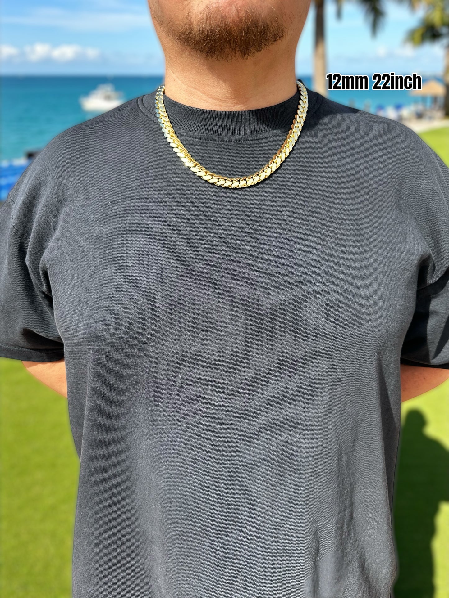 14k Triple Gold Plated Miami Cuban Link Chains