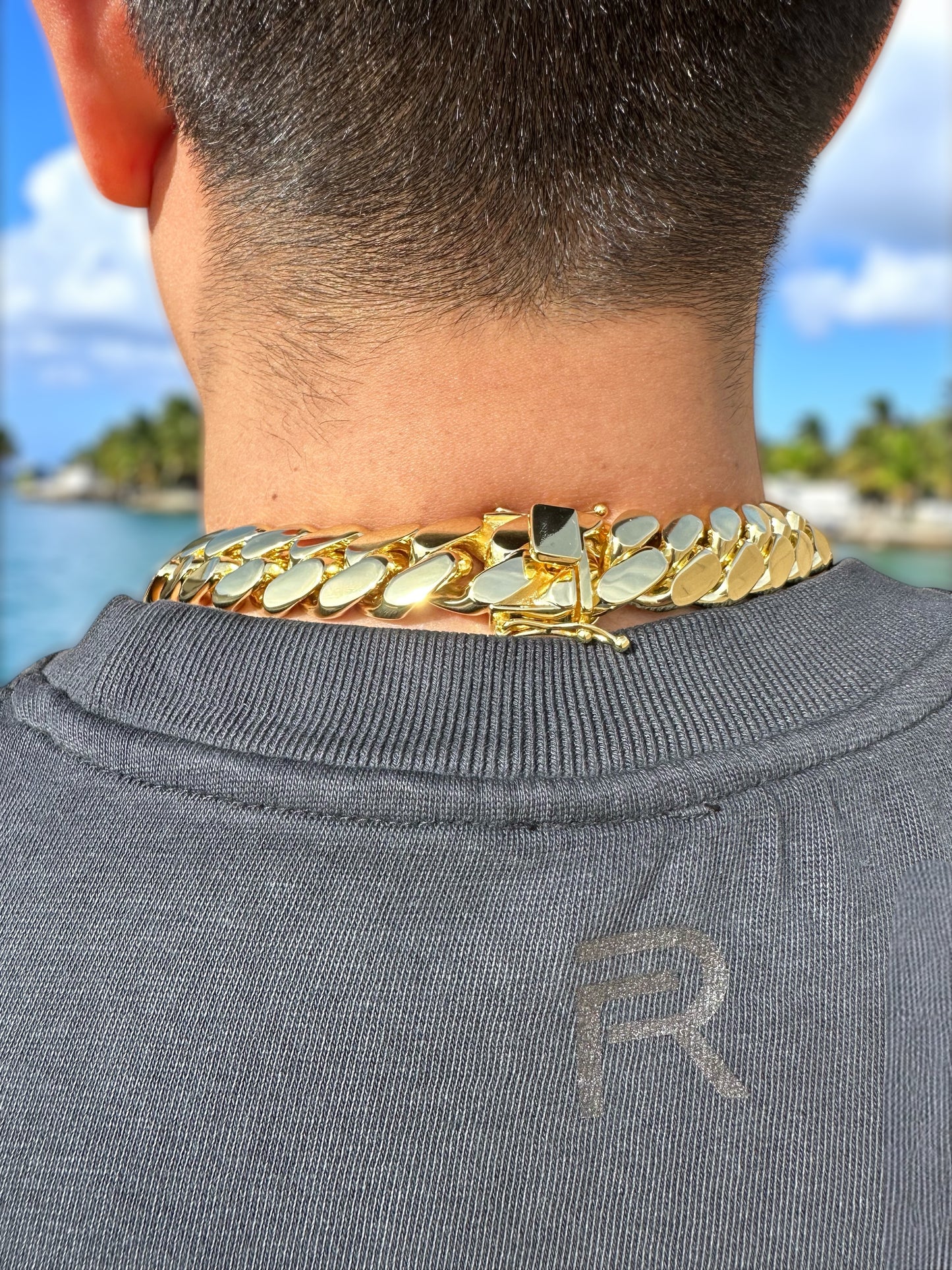 14k Triple Gold Plated Miami Cuban Link Chains