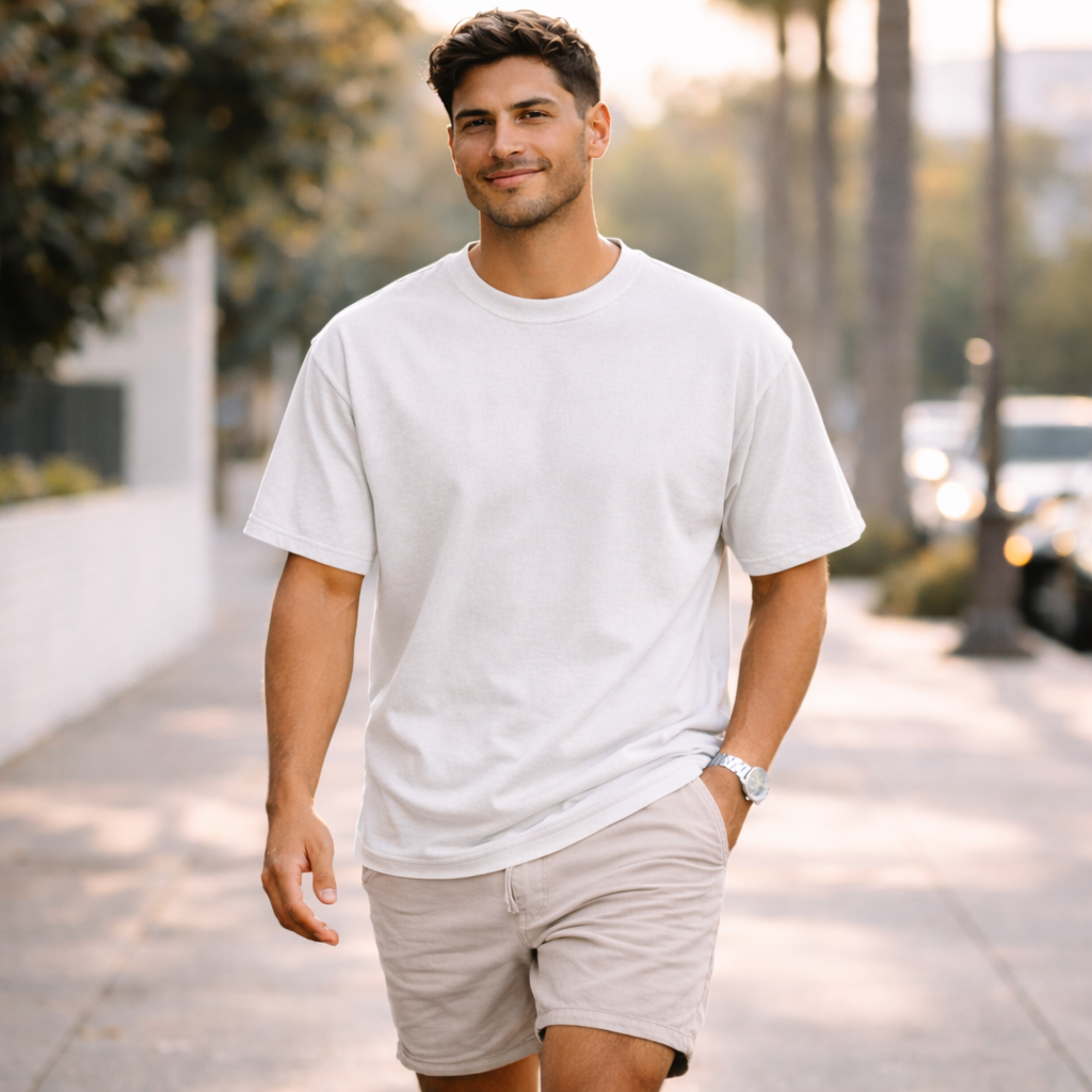 Ultra Premium 7.6oz Heavyweight Tee – Pigment Dyed, Oversized Fit