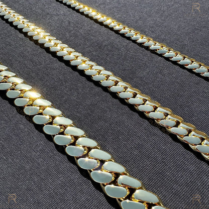 14k Gold Miami Cuban Link Chain – Heavyweight, Triple Plated