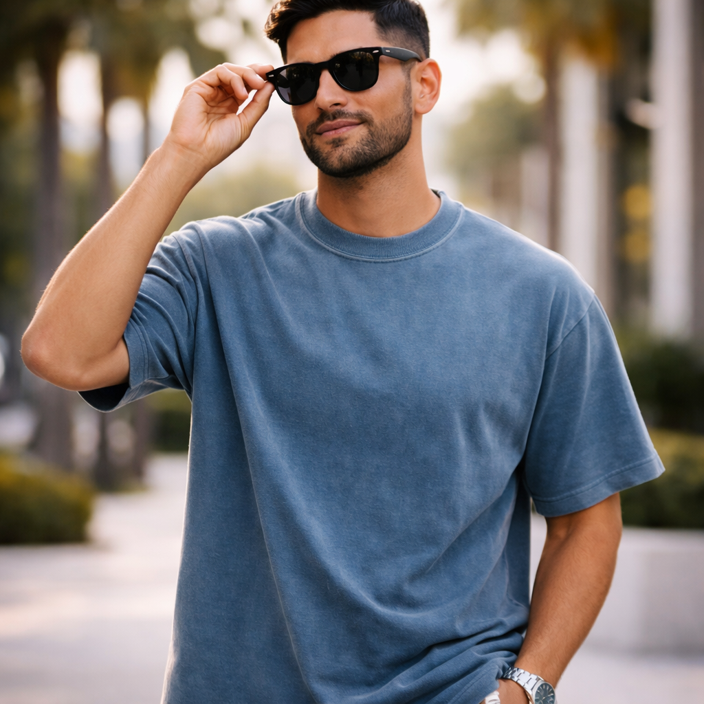 Ultra Premium 7.6oz Heavyweight Tee – Pigment Dyed, Oversized Fit