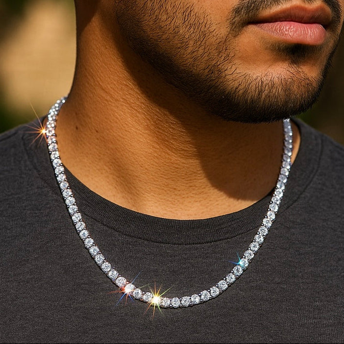 VVS1 Moissanite Tennis Necklace