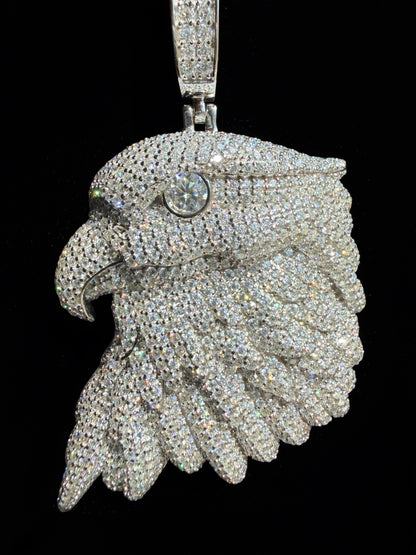 VVS1 Moissanite Eagle Pendant