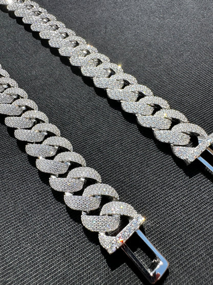 Moissanite Miami Cuban Link Bracelet