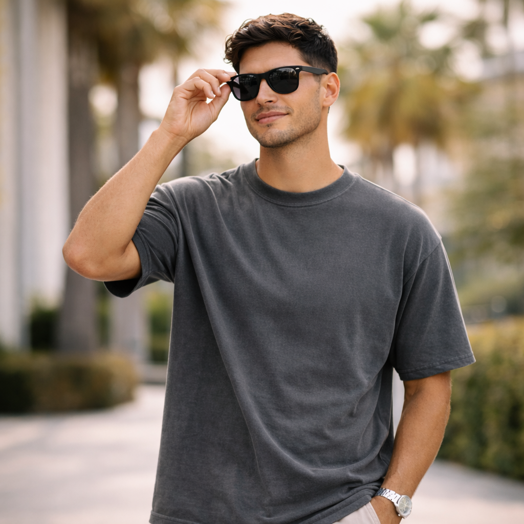 Ultra Premium 7.6oz Heavyweight Tee – Pigment Dyed, Oversized Fit