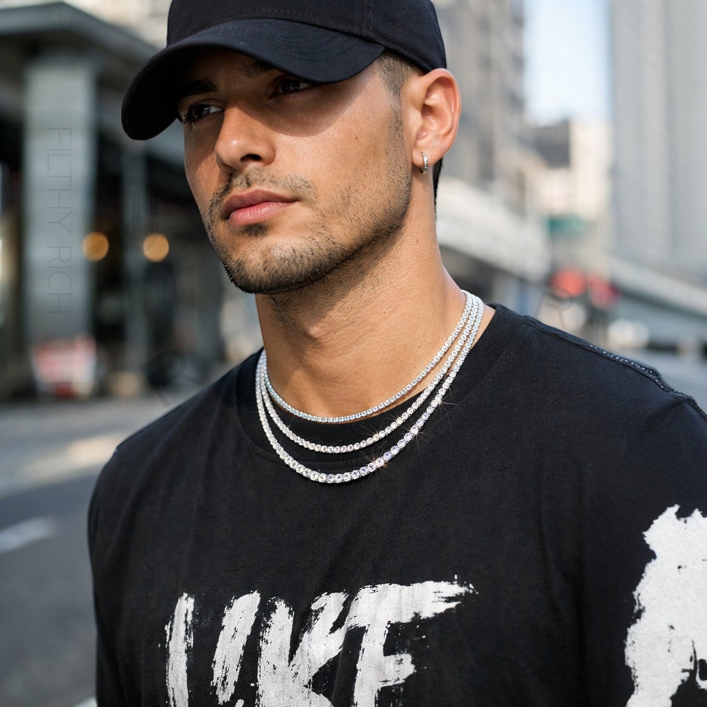 VVS Moissanite Tennis Necklace – 925 Sterling Silver