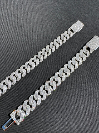 Moissanite Miami Cuban Link Bracelet