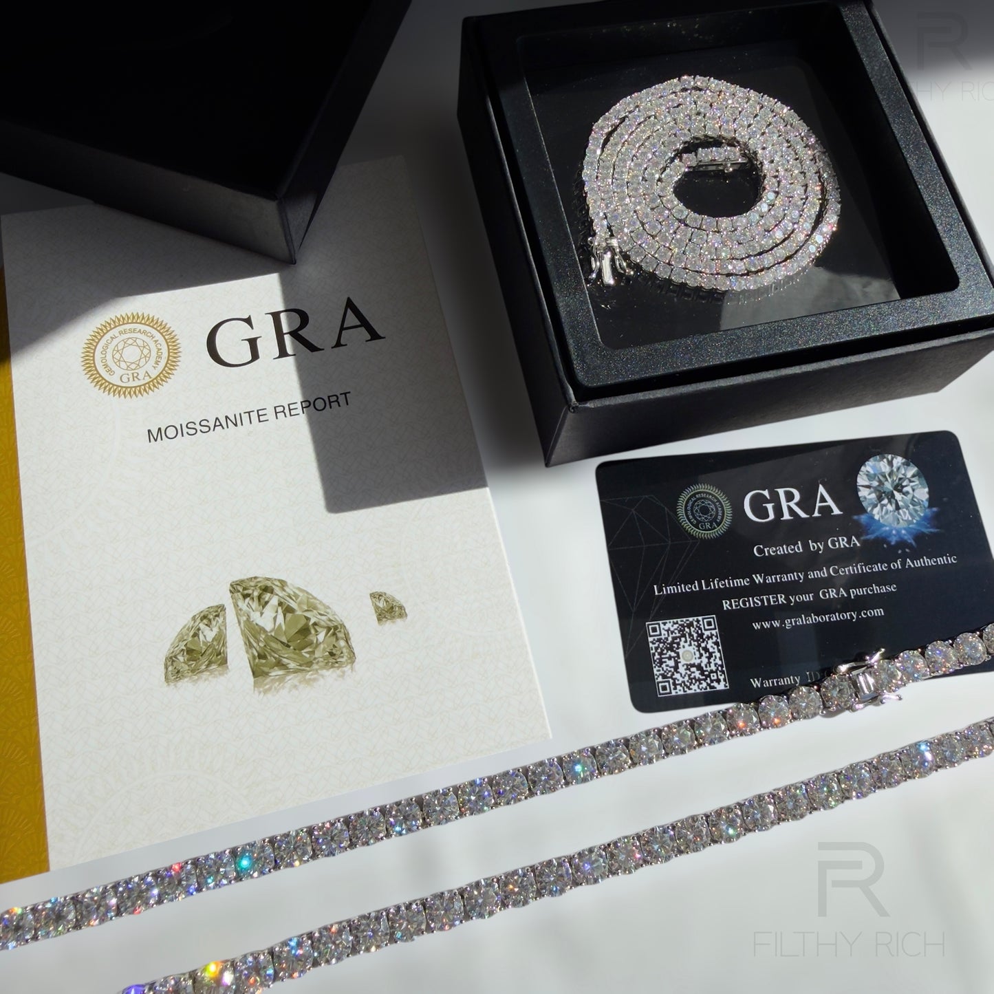 VVS Moissanite Tennis Necklace – 925 Sterling Silver