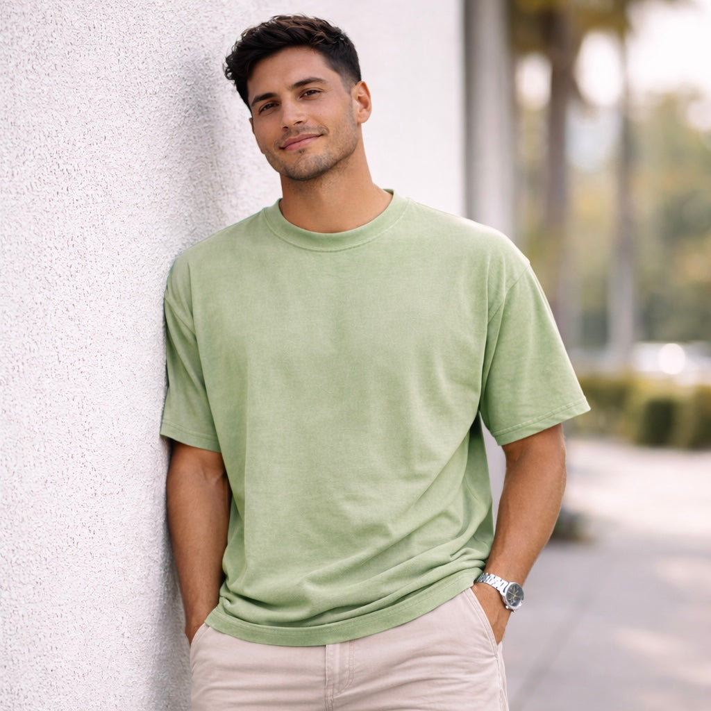 Ultra Premium 7.6oz Heavyweight Tee – Pigment Dyed, Oversized Fit