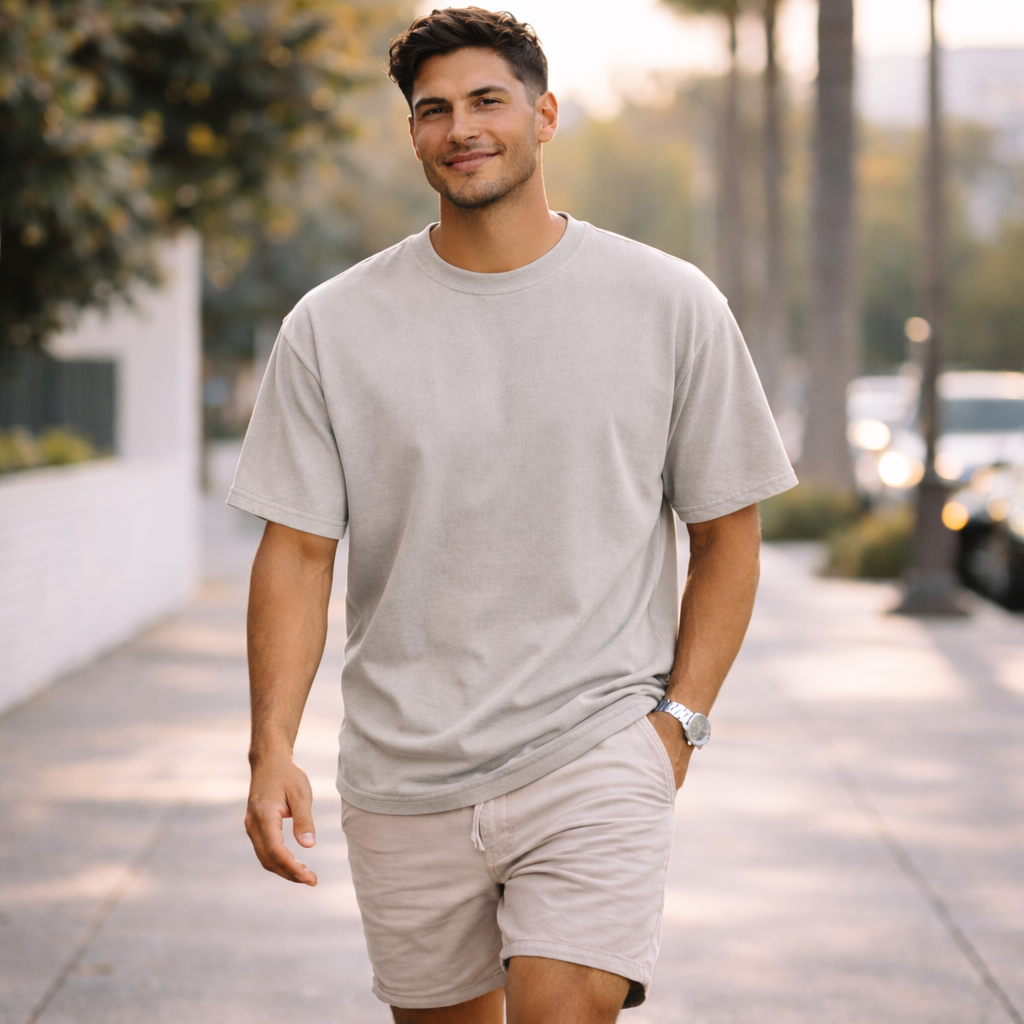 Ultra Premium 7.6oz Heavyweight Tee – Pigment Dyed, Oversized Fit