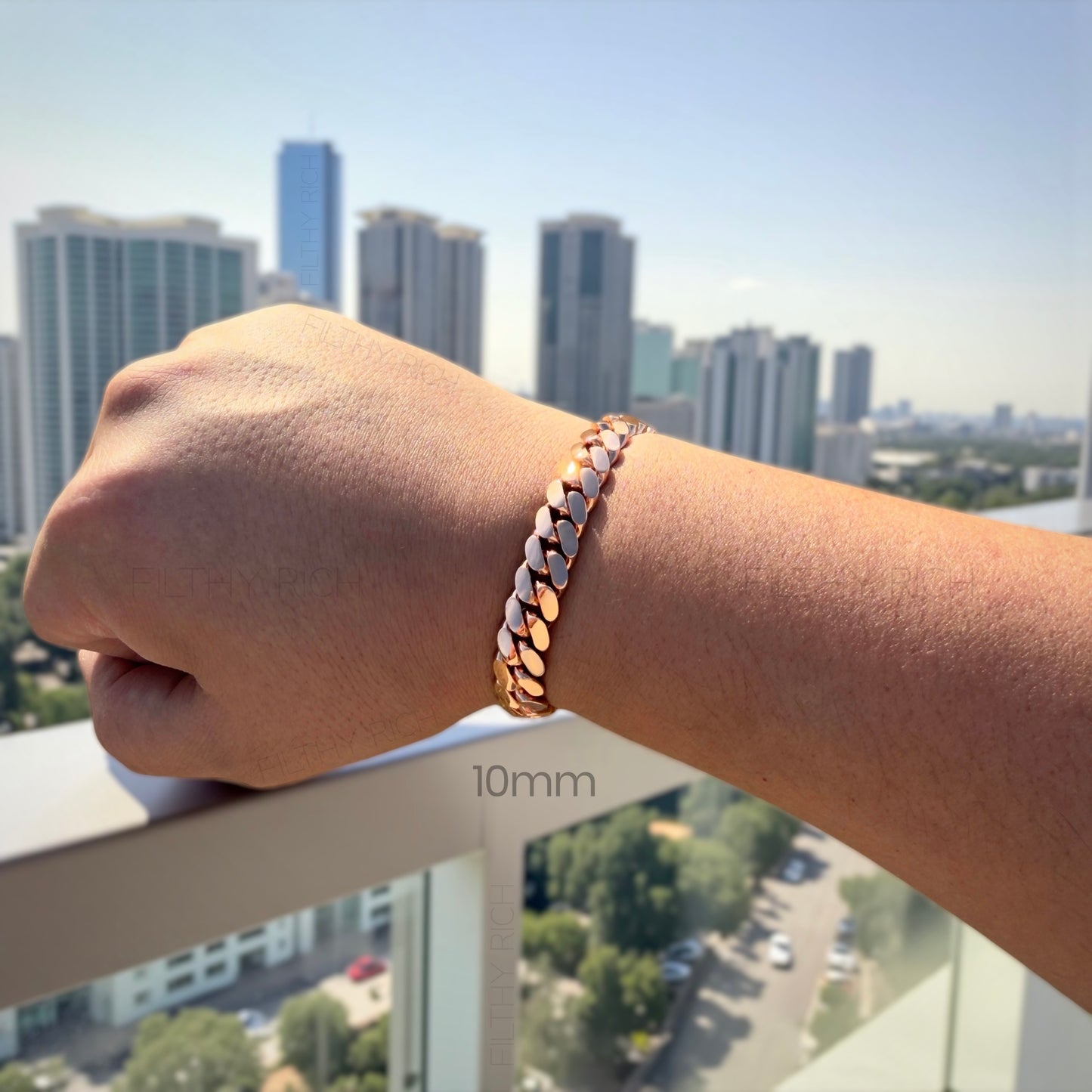 14K Rose Gold Miami Cuban Link Bracelet