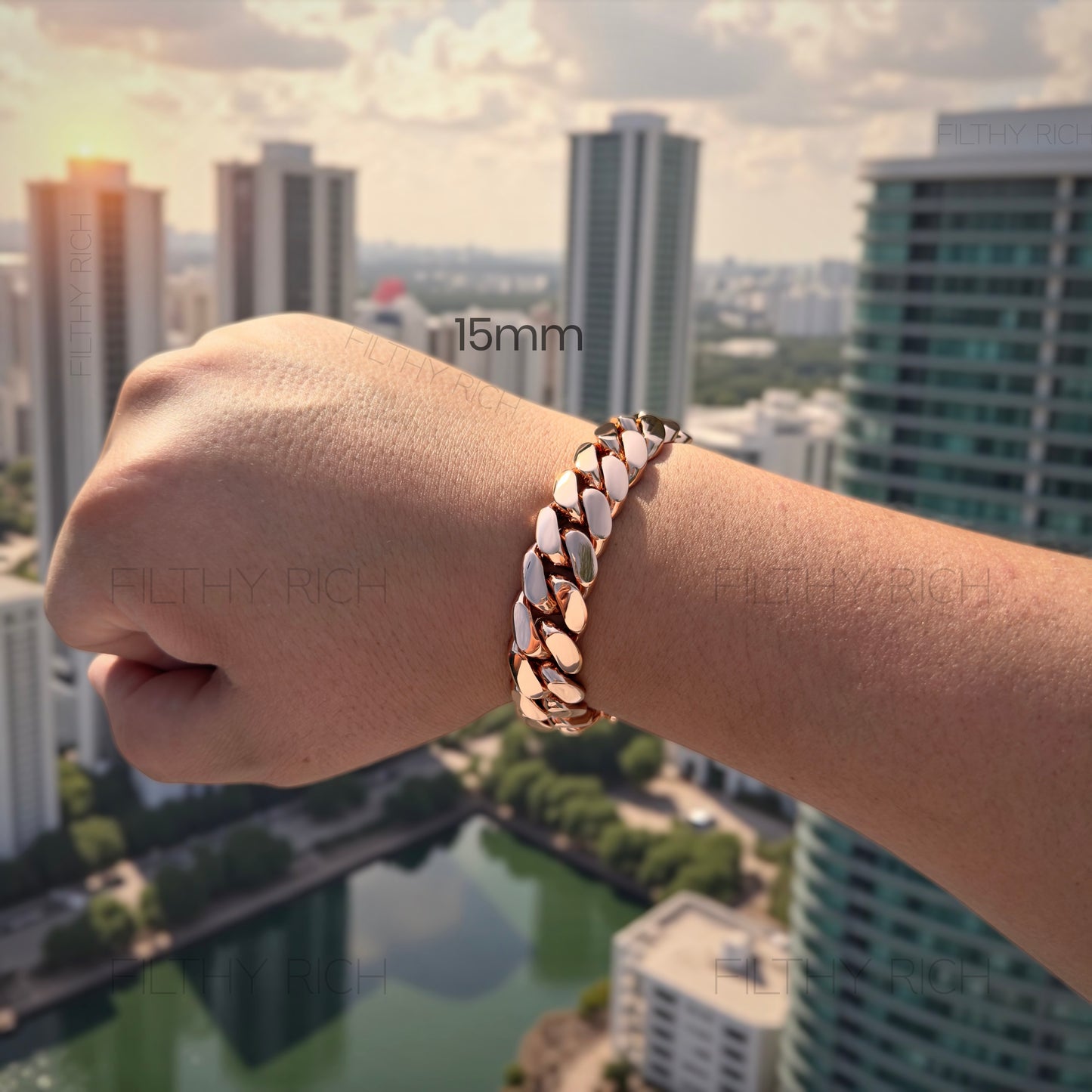 14K Rose Gold Miami Cuban Link Bracelet