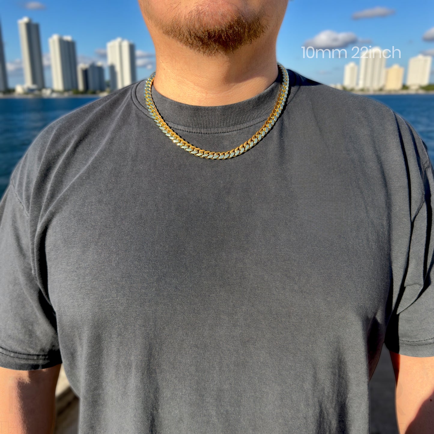 14k Gold Miami Cuban Link Chain – Heavyweight, Triple Plated