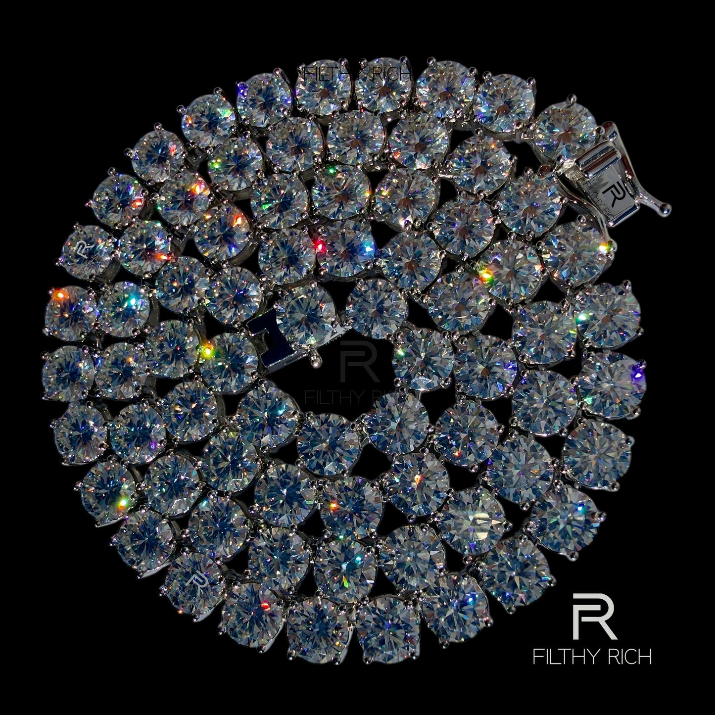 VVS Moissanite Tennis Necklace – 925 Sterling Silver