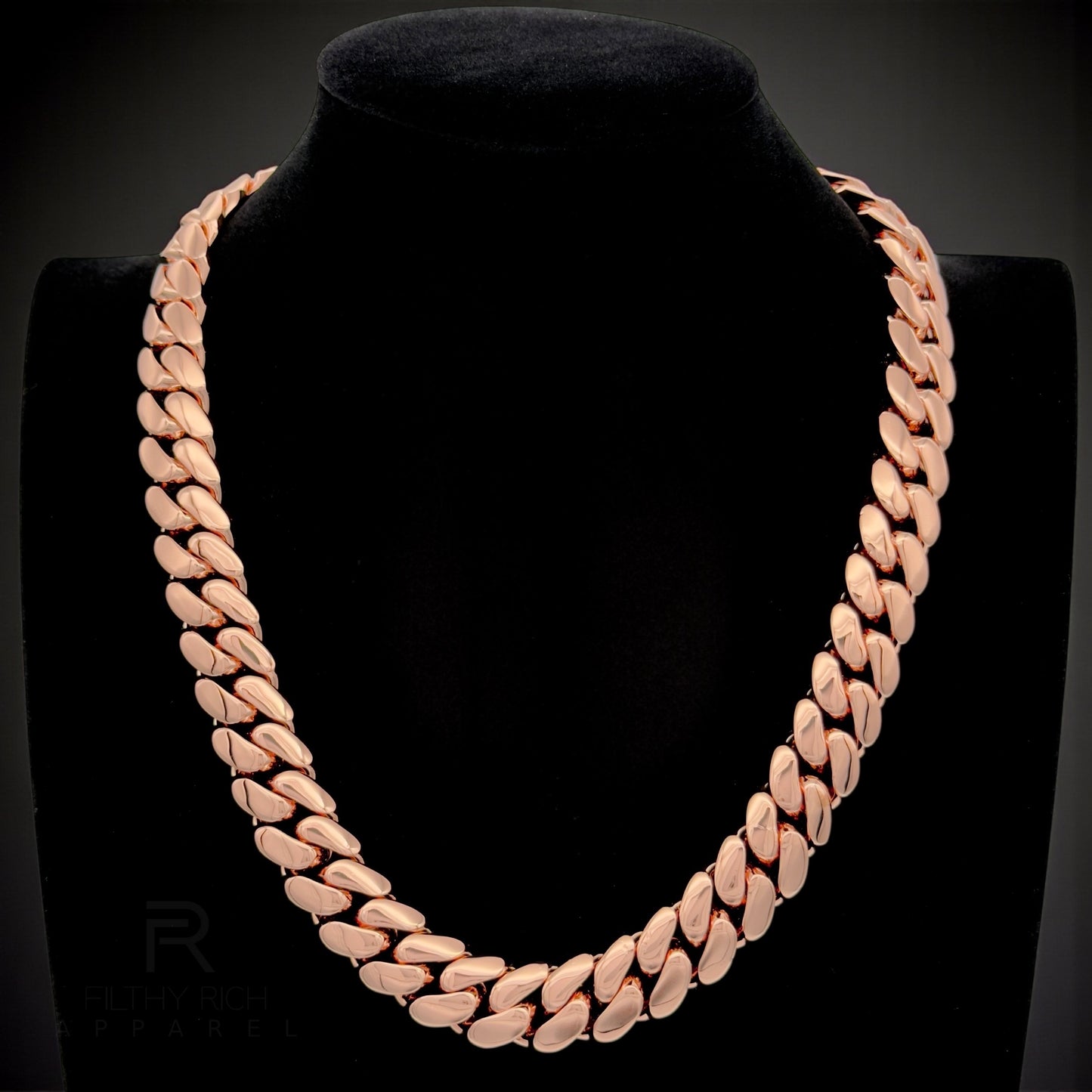 14k Rose Gold Miami Cuban Link Chain