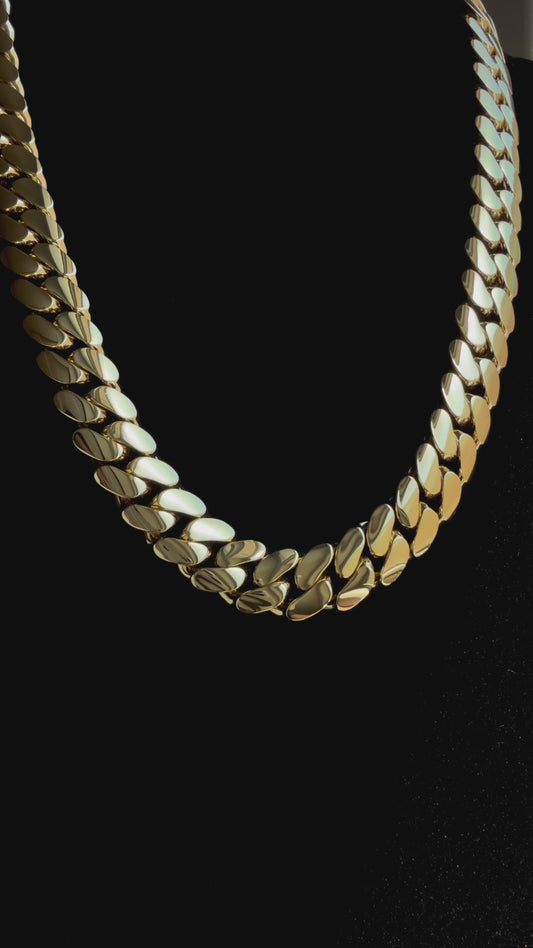 14k Gold Miami Cuban Link Chain